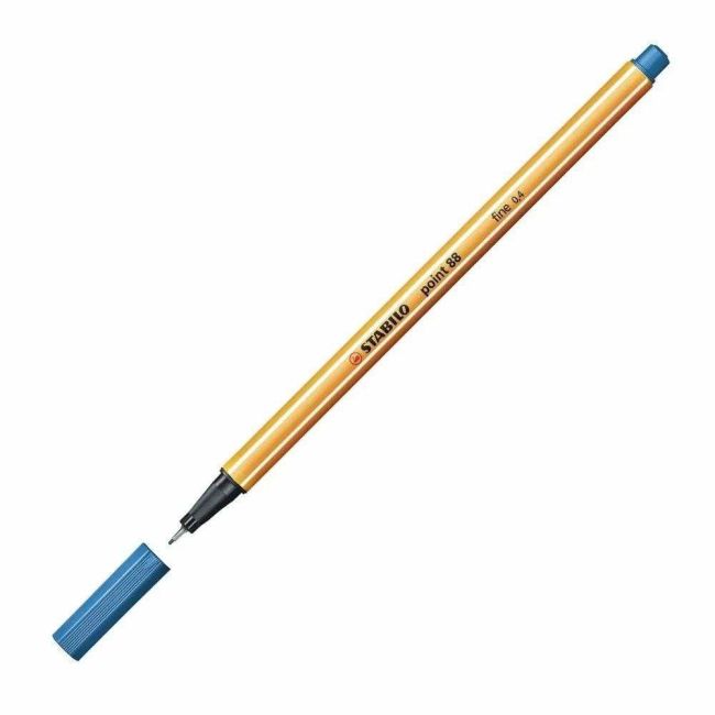 Caneta Hidrográfica Azul Royal 0,4mm Fineliner Point 88/32 Stabilo
