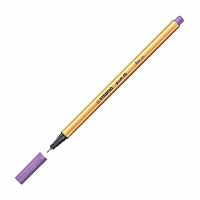 Caneta Hidrográfica Lilás Claro 0,4mm Fineliner Point 88/59 Stabilo