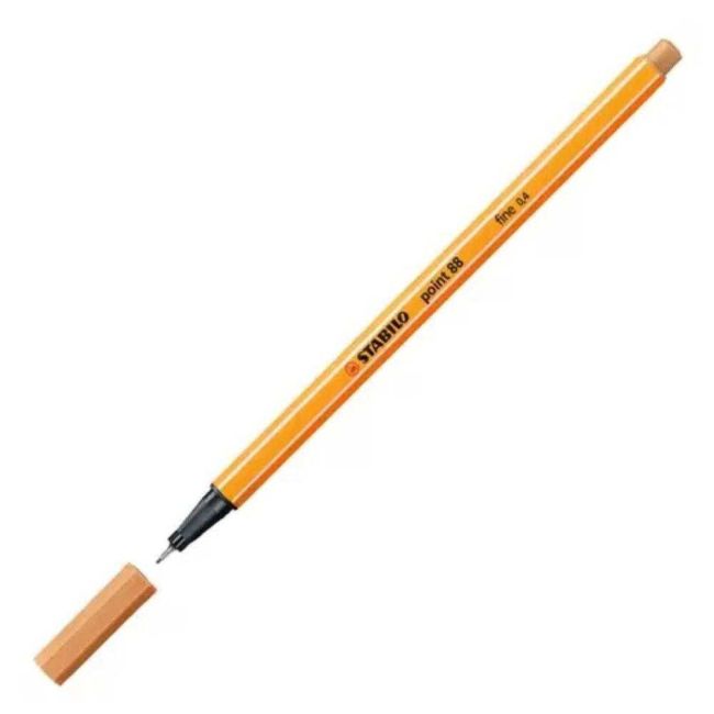 Caneta Hidrográfica Marrom Claro 0,4mm Fineliner Point 88/89 Stabilo