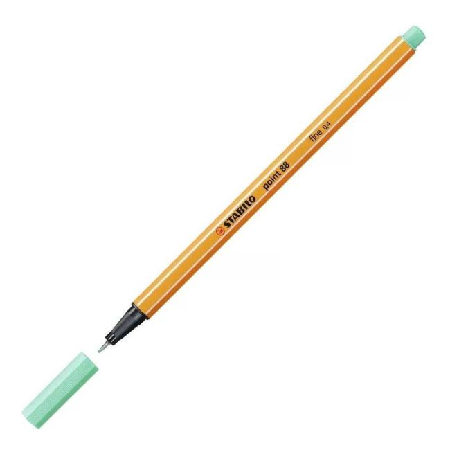 Caneta Hidrográfica Verde Água 0,4mm Fineliner Point 88/13 Stabilo