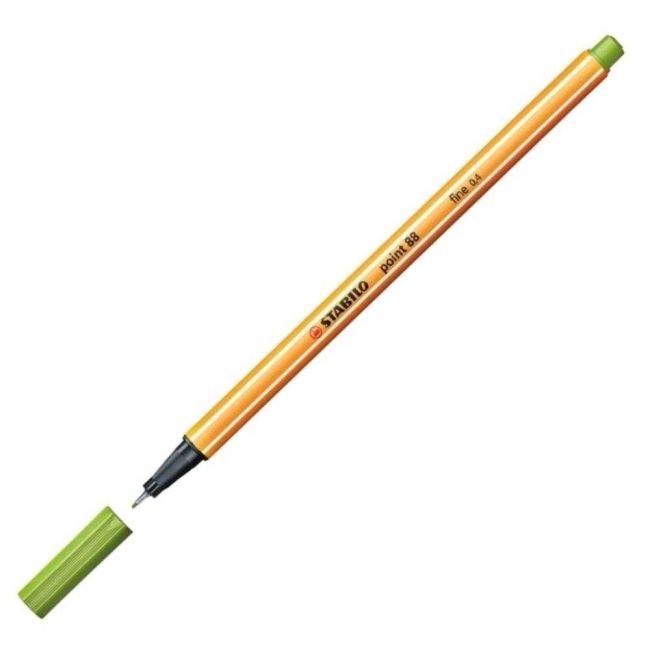 Caneta Hidrográfica Verde Maça 0,4mm Fineliner Point 88/33 Stabilo