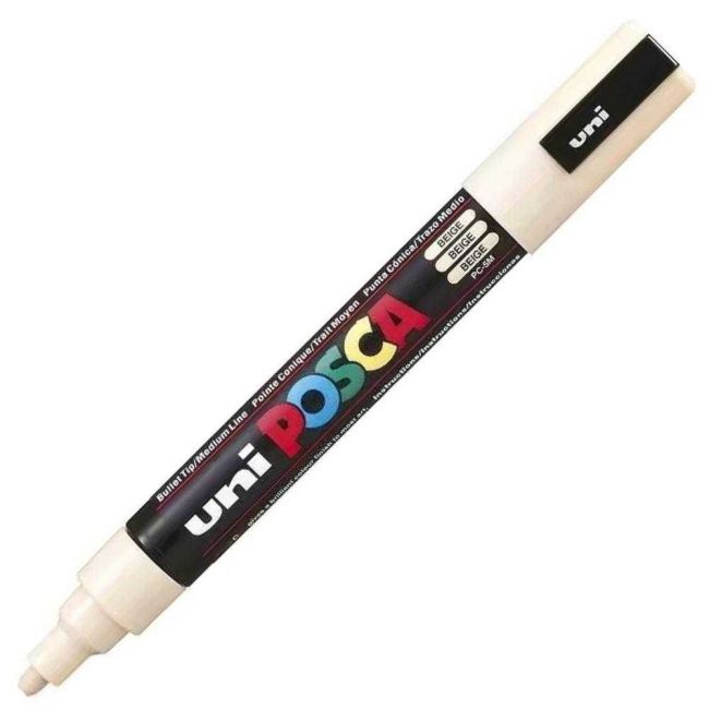 Caneta Posca Pc-5M Ponta Redonda 2,5mm Beige 45 Uni-ball