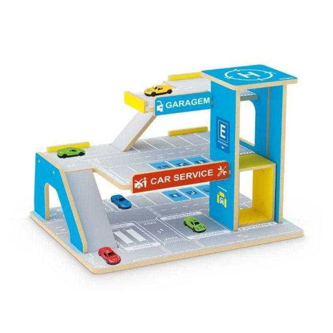 Car Service Posto e Garagem em Madeira Hot Wheels Junges