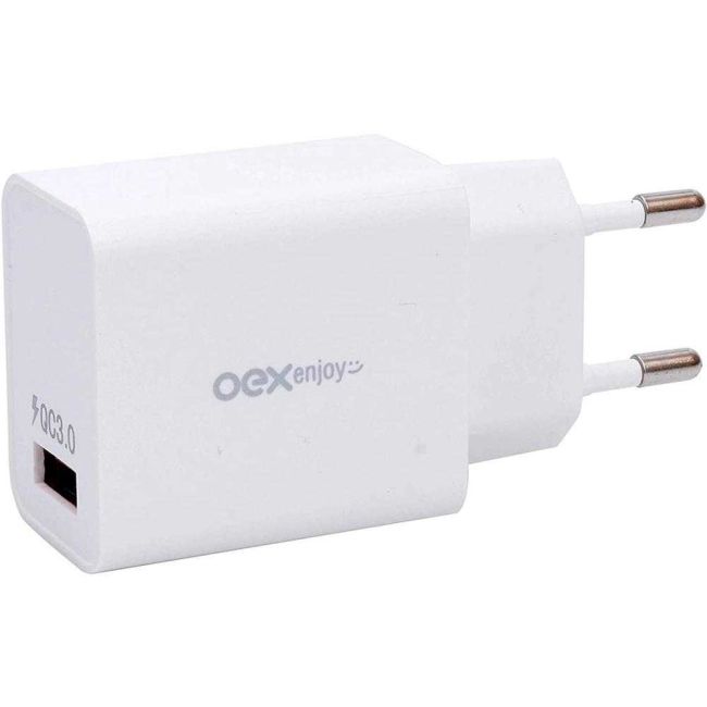 Carregador de Tomada Rápido 18w Bivolt Usb 3.0 Oex