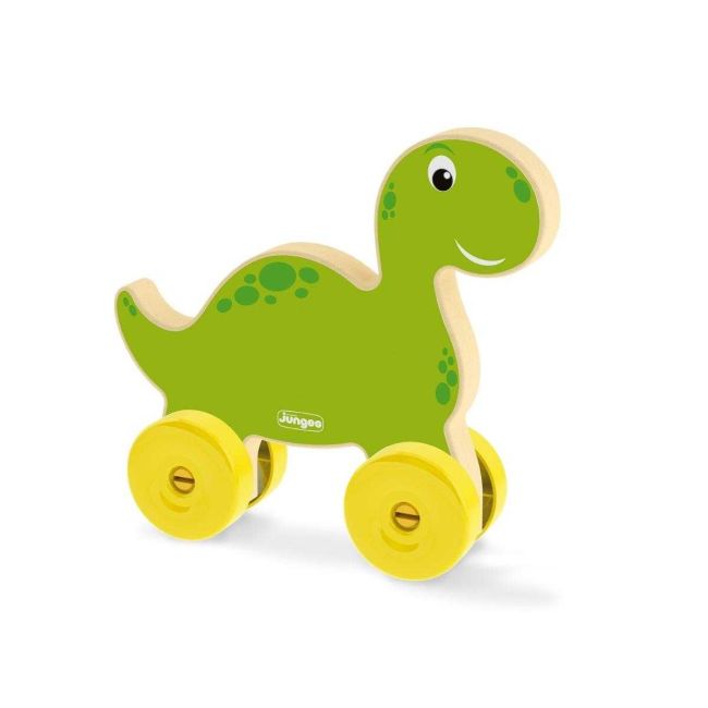 Carrinho de Empurrar em Madeira Baby Roller Dino Junges