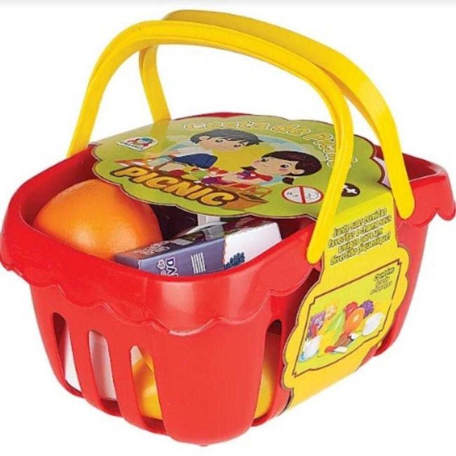 Cesta de Picnic Infantil Vermelha Braskit