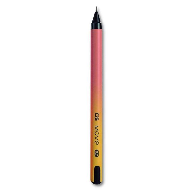 Cis Move Caneta Esferográfica Ponta Agulha 0.7mm Laranja Cis