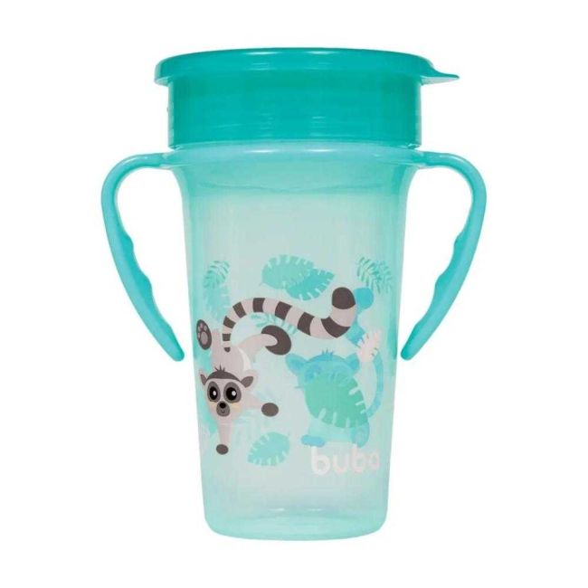 Copo Infantil Lemure 360 Antivazamento 300ml Buba