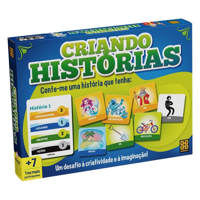 Criando Historias Jogo Criatividade e Imaginação Grow