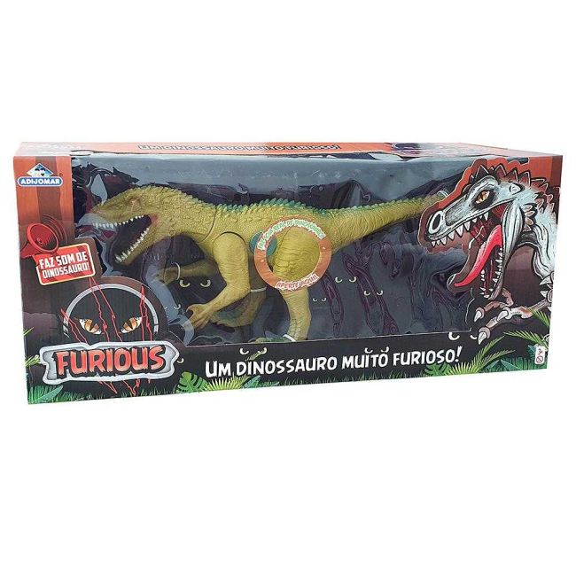 Dinossauro Furious Verde com Som Adijomar