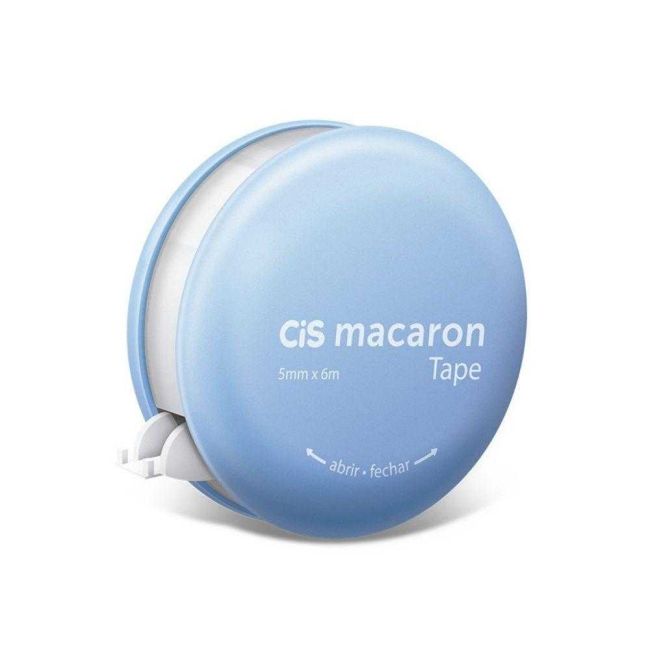 Fita Corretiva Macaron Azul 5mm x 6m Cis
