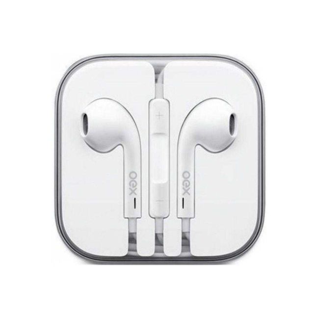 Fone de Ouvido Candy com Microfone Ideal para Smartphones Branco Oex