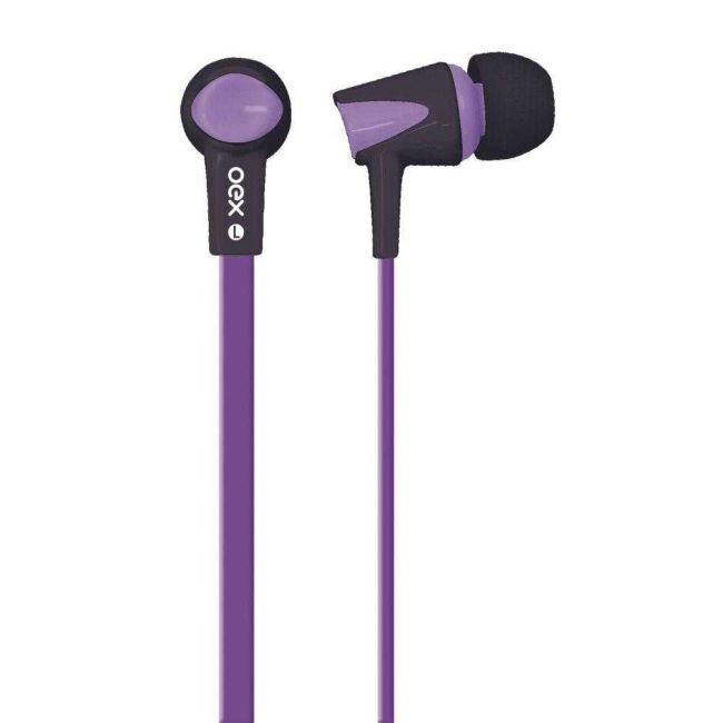 Fone de Ouvido com Microfone Ideal para Smartphones Roxo Oex