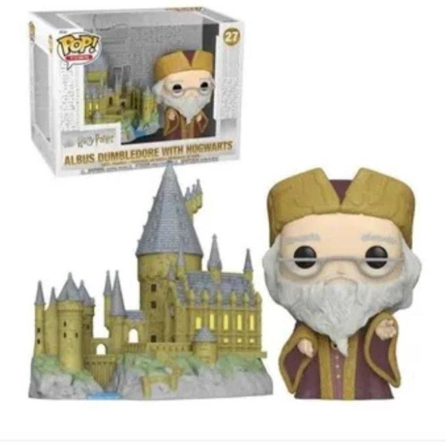 Funko Pop Deluxe Harry Potter Albus Dumbledore e With Hogwarts 27