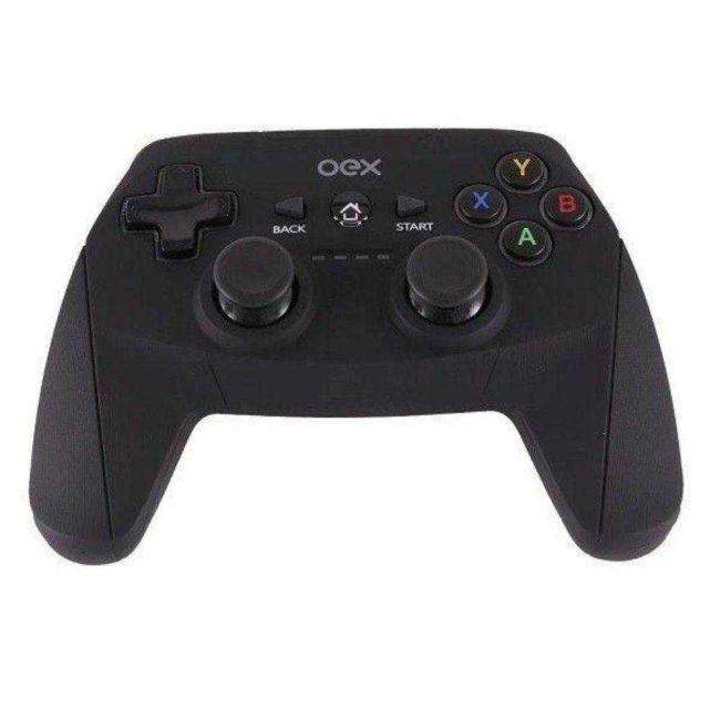 Gamepad Bluetooth Joysticks e Controle para Computador 2.4ghz USB Preto Oex Game