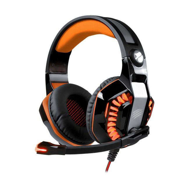 Headset Gamer Beast-Xr Preto e Laranja USB Oex Game