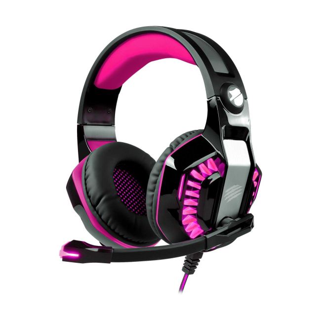 Headset Gamer Beast-Xr Preto e Rosa USB Oex Game