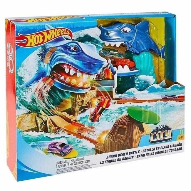 Hot Wheels Batalha na Praia do Tubarão Mattel