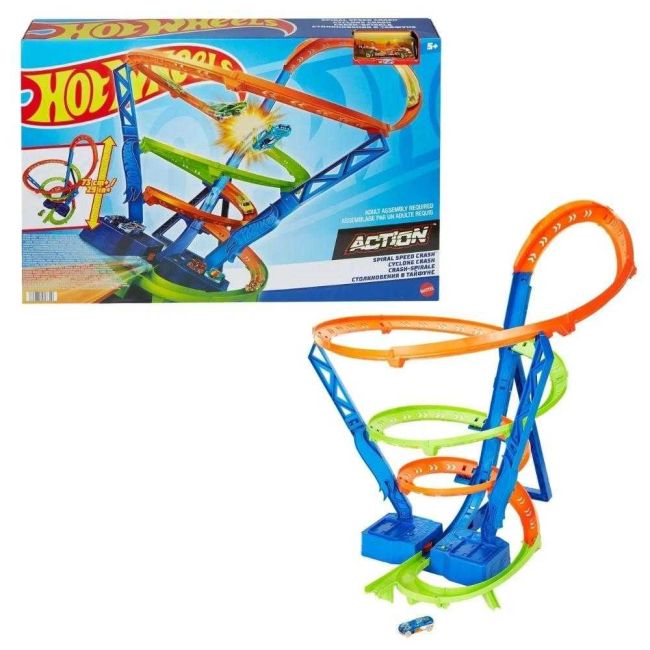Hot Wheels Pista Ciclone de Alta Velocidade 73cm Mattel