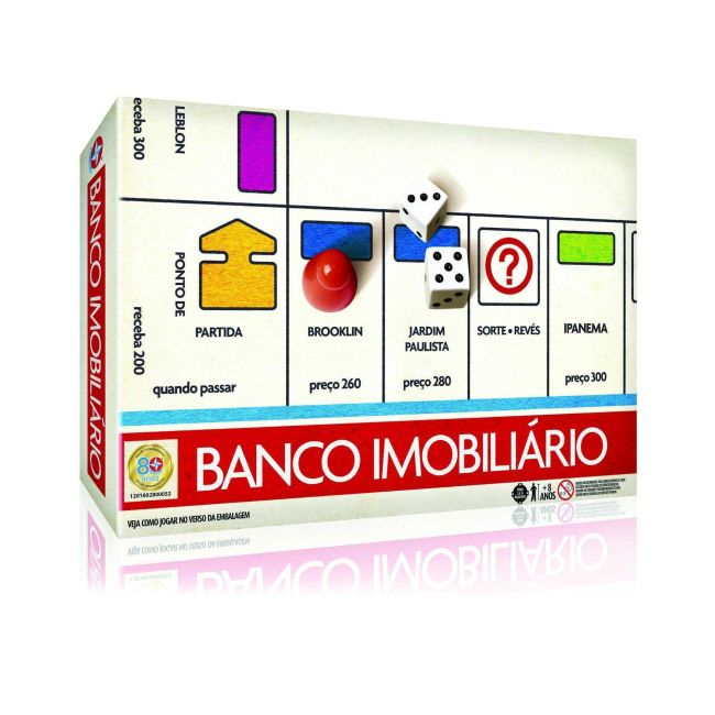 Jogo Banco Imobiliário Edição De Aniversário 80 Anos Estrela