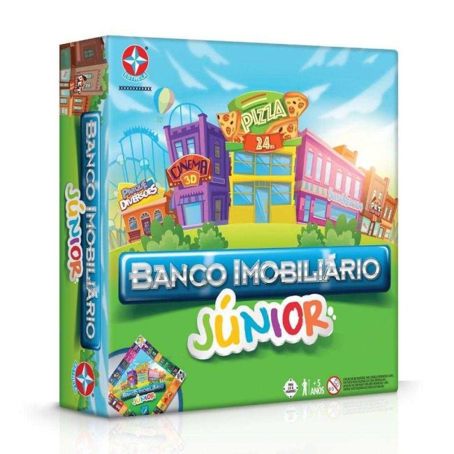 Jogo de Tabuleiro Banco Imobiliário Júnior Original Estrela