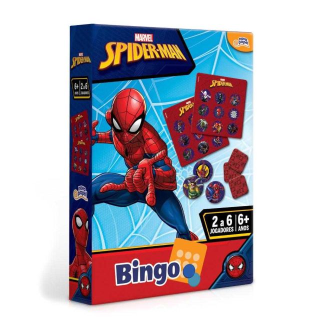 Jogo Bingo Homem Aranha Marvel Brinquedo Educativo Toyster