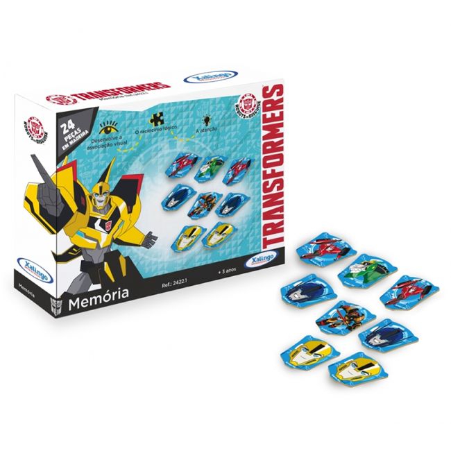 Jogo Da Memória Em Madeira Transformers Xalingo