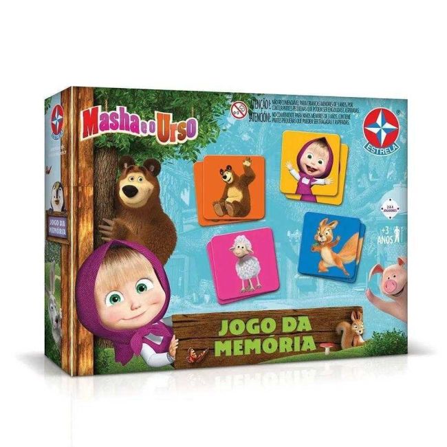 Jogo Da Memória Masha E O Urso Estrela