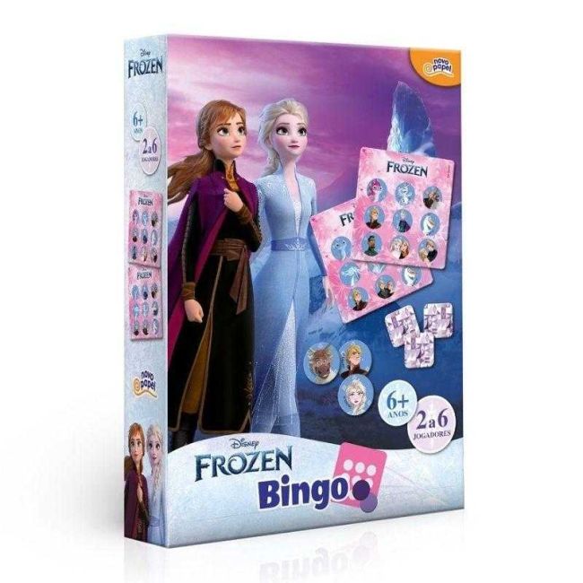 Jogo de Bingo Frozen Disney Novo Papel