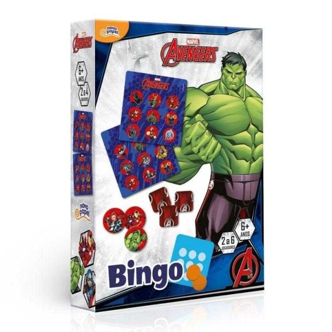 Jogo de Bingo Vingadores Marvel Novo Papel