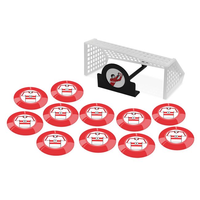 Jogo de Botão 1 Time Completo Vermelho e Branco Junges
