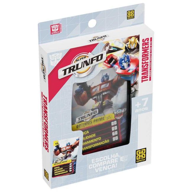 Jogo de Cartas Super Trunfo Transformers Grow