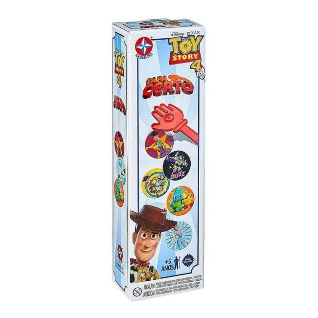 Jogo de Cartas Tapa Certo Toy Story 4 Disney Pixar Estrela