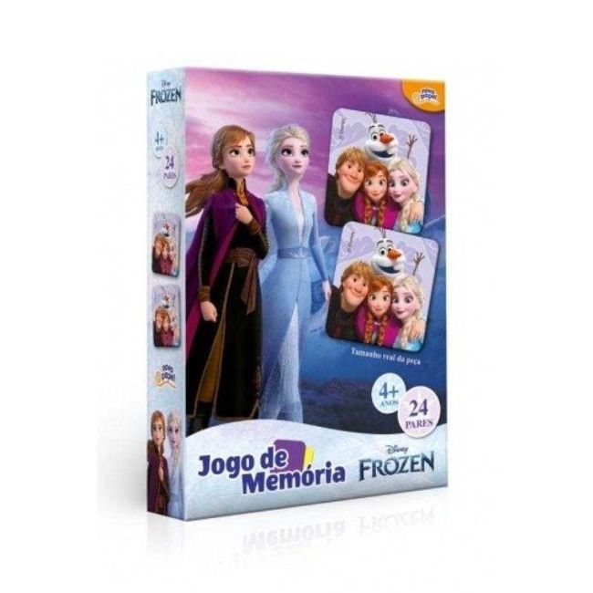 Jogo de Memória 24 Pares Filme Frozen Disney Novo Papel