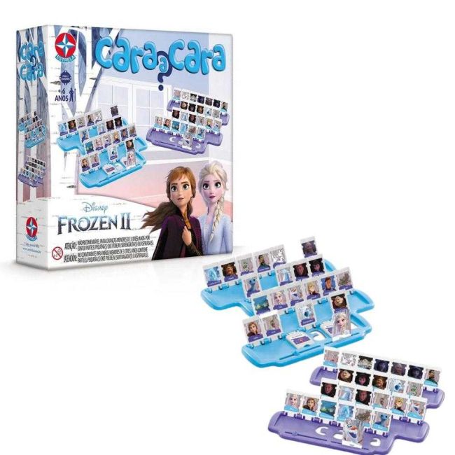 Jogo de Mesa Cara a Cara Frozen 2 Disney Estrela