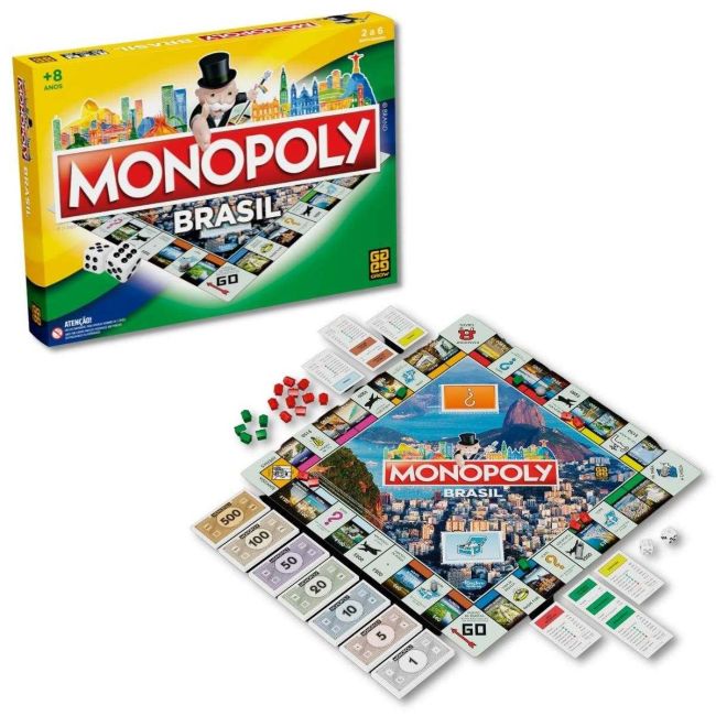 Jogo de Mesa Monopoly Edição Brasil Grow