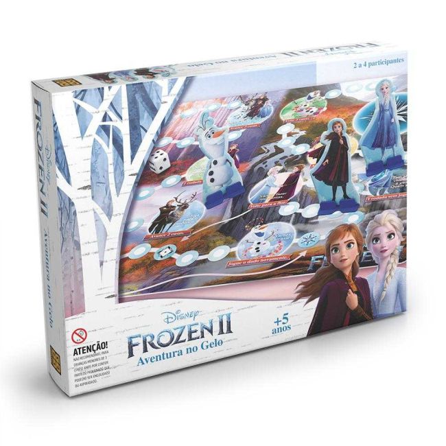 Jogo de Tabuleiro Aventura no Gelo Frozen 2 Disney Grow