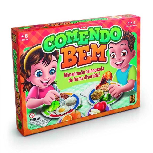 Jogo de Tabuleiro Educativo Comendo Bem Grow