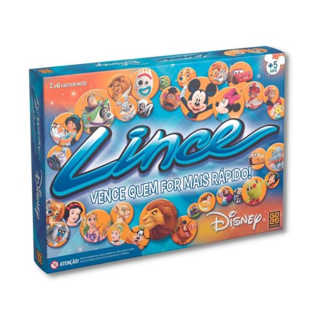 Jogo de Tabuleiro Infantil Lince Disney Grow