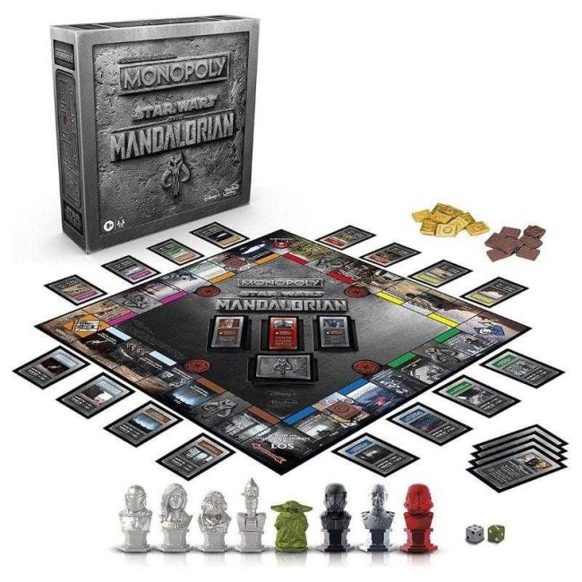 Jogo de Tabuleiro Monopoly Mandalorian Star Wars Disney Hasbro