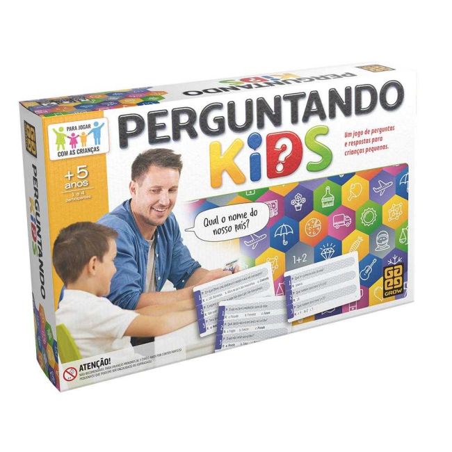 Jogo de Tabuleiro Perguntando Kids Grow