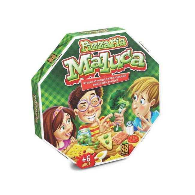 Jogo de Tabuleiro Pizzaria Maluca Prepare a Pizza Grow