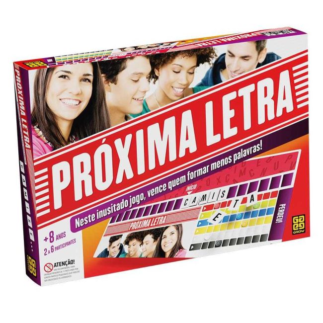 Jogo de Tabuleiro Próxima Letra Grow