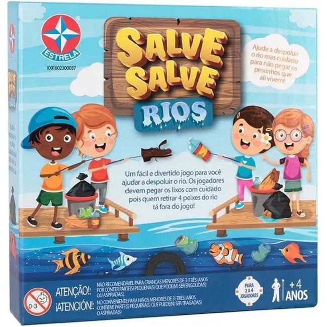 Jogo de Tabuleiro Salve os Rios Estrela