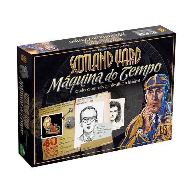 Jogo de Tabuleiro Scotland Yard Maquina do Tempo Grow