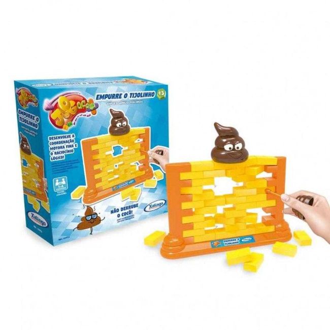 Jogo Empurre o Tijolinho Educativo Pedagógico Xalingo