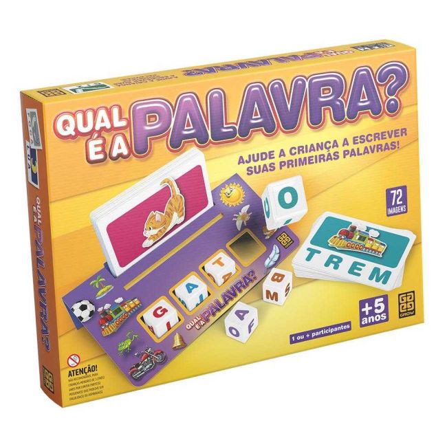 Jogo Infantil Educativo Qual é a Palavra Grow