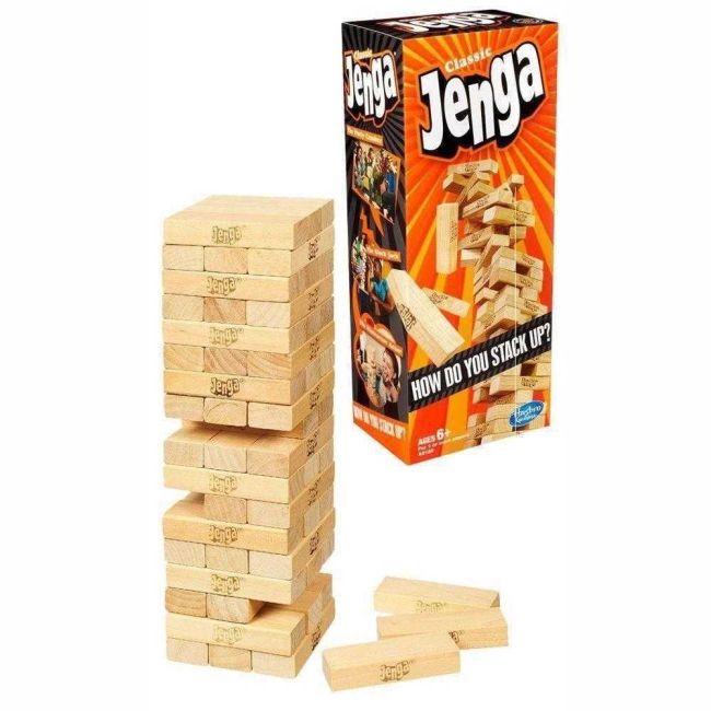 Jogo Jenga Brinquedo Clássico Hasbro