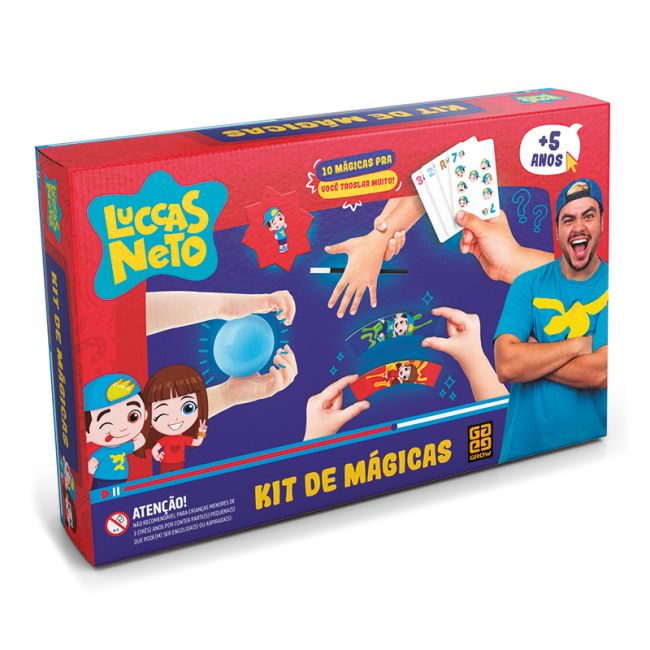Jogo Kit de Mágicas Luccas Neto Grow
