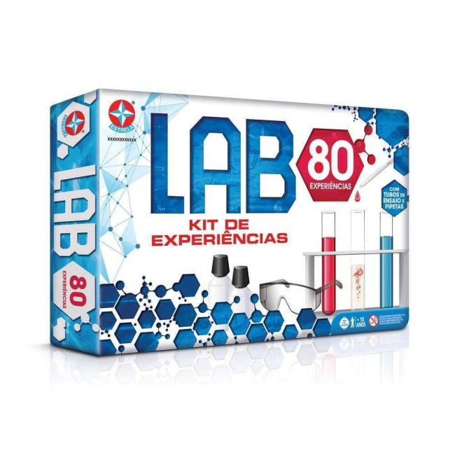 Jogo Lab 80 Kit De Experiências 80 Experiências Estrela